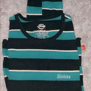 Dickies Long sleeve striped shirt 💚🤍🖤